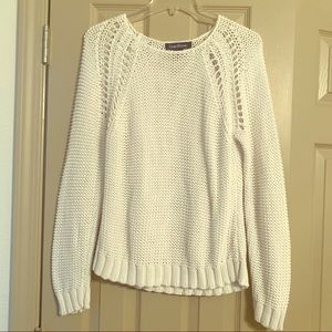 White Crochet Sweater